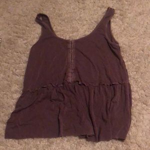 american eagle deep purple tank top